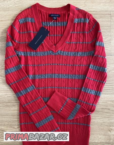 damsky-svetr-tommy-hilfiger-cerveny-vel-xs