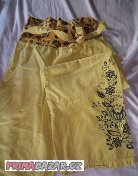 kalhoty-volne-tehotenske-platene-l-xl-thao-zlute