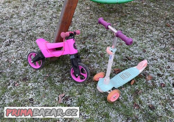 odrazedlo-funny-wheels-rider-supersport-2v1-ruzove
